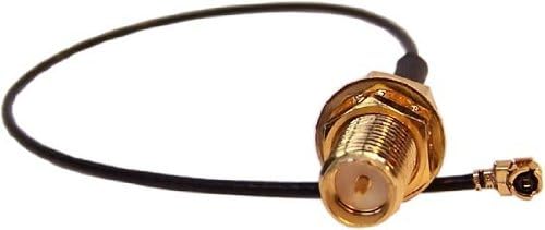 Bigtec BIGtec WLAN Adapterkabel RP SMA Buchse - pigtail U.FL Stecker , 20cm , fรผr AVM Fritzbox , Speedport , Notebook , UFL Adapter , SMA Adapter , extra langes Gewinde 13mm