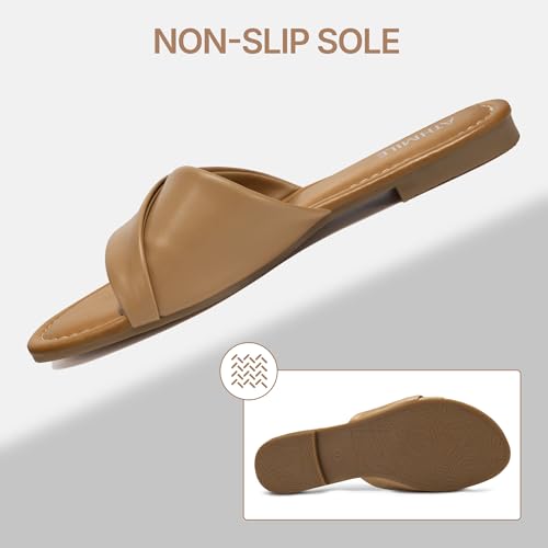 Image of ATHMILE Sandals for Women 2026 Dressy Summer Flat