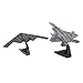 Sharplace 2pcs Diecast Alloy Aviation F-22 & B-2 Adornos Coleccionables de Juguete para Aviones