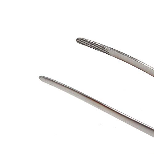 Todai 9.4-Inch Stainless Steel Non-Slip Yakiniku Bbq Tongs (Silver) #TOP3