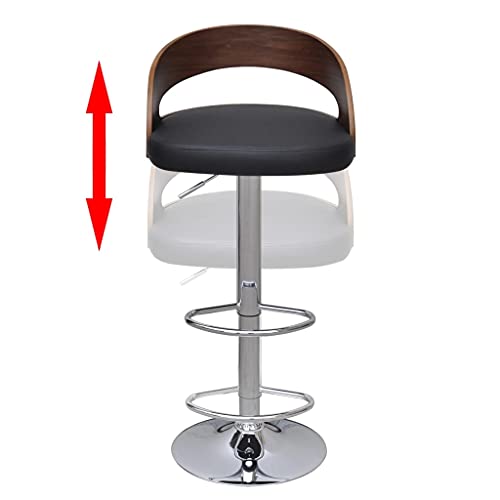 Tabourets de bar réglables lot de 2 avec dossier et repose-pieds