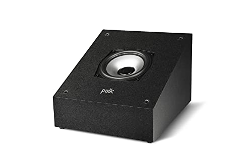 Polk Audio XT90 Hi-Res Height Speaker Pair for 3D Sound Effect - Dolby Atmos-Certified, DTS:X and DTS Virtual:X Compatible 4'' Dynamically Balanced Woofer, Midnight Black (Renewed)