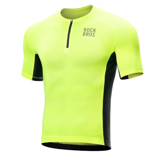 Vêtements manche courte de cyclisme homme ROCKBROS pour randonnées VTT et sorties estivales