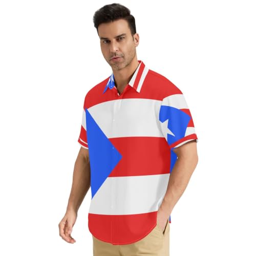 Chemise Porto Rico homme vêtement léger boutonné mode toutes saisons S