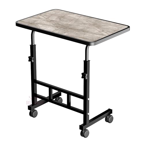Image of Multi-Purpose Laptop Table, Study Table| Heavy Duty Bed Table| Adjustable for Height, Portable for Office, Work Form Home | DIY Table, Easy to Asembl (Adjustable Dark)