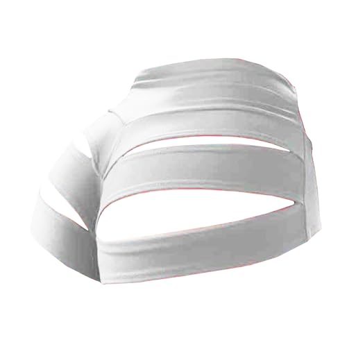 Women Plus Size Cutout Yoga Shorts Booty Hot Pant Butt Lifting Legging White 3XL