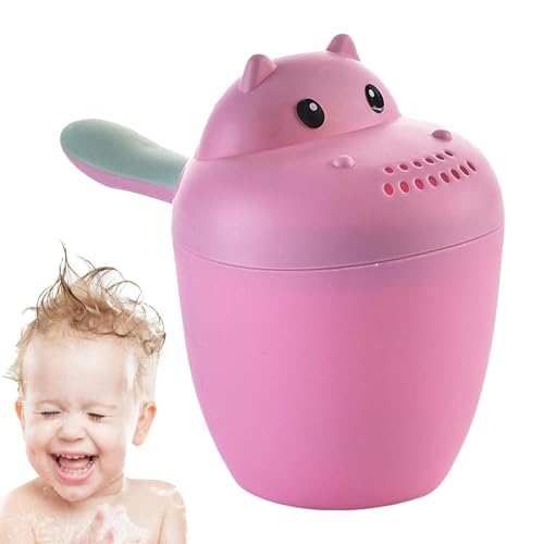 Tasse de rinçage bébé hippopotame pour un bain sans larmes des tout-petits