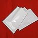 PABCK 200 Pieces White Metallic Mylar Foil Open Top Sealable Bags 2.4x3.5 inch (Inside Size 2x3.1 inch) Vacuum Heat Seal Pouches for Food Storage Packaging with Tear Notches