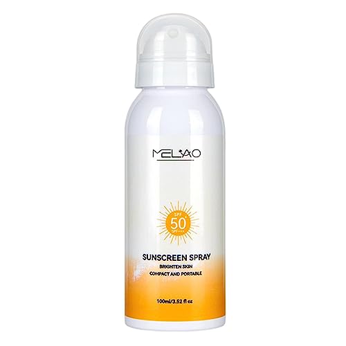 Spray de protección solar SPF 50 | Spray Protector Solar Deportivo 100ml - Protector de pantalla solar portátil con protección UVA/UVB resistente al agua para el cuerpo al aire libre Palank