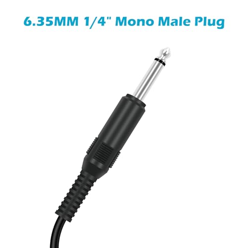 Adaptador Jack 6.35mm a cable para altavoz, 2 unidades, 6ft miniatura 2