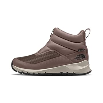 THE NORTH FACE Bota de neve feminina ThermoBall com isolamento progressivo com zíper II, Cinza-escuro / TNF preto, 37