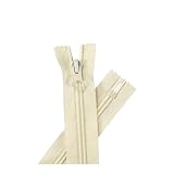 5 pezzi 5# cerniera in nylon a coda chiusa per cucire cuscini tascabili,Beige,15 centimetri