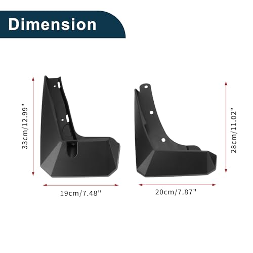 Image of Mud Flaps Splash Guards for Toyota Innova 2022-2023 Front & Rear Mud Guards W /Mount Accessories
