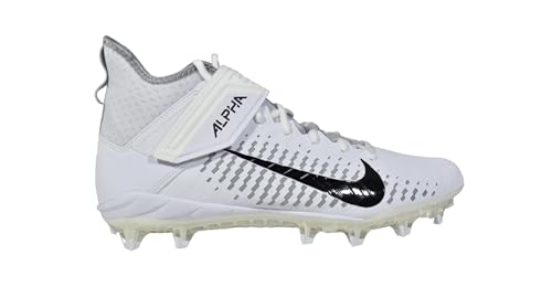 Nike Alpha Menace Pro 2 Mid AQ3209-100 White-Black Men's Football Cleats 16 US