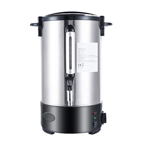 Preisvergleich Produktbild SWEEPID Doppelschicht Glühweinkessel Glühweinkocher Edelstahl Thermostat Wasserkocher Glühweinkocher Glühweinautomat Heißgetränkeautomat Einkochautomat Heißwasserspender (10L(Doppelschicht))