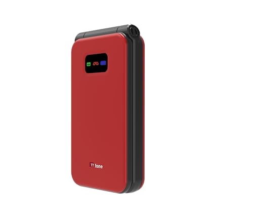 TTfone TT760 hopfällbar 4G telefon för seniorer – röd, USB-kabel