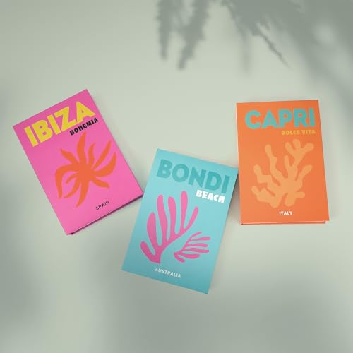 TwoDays Preppy Room Decor Aesthetic, Decorative Books, Coffee Table Books Decor, Faux for Decoration, Bookshelf Fake Stuff, Things. (Set of 3)