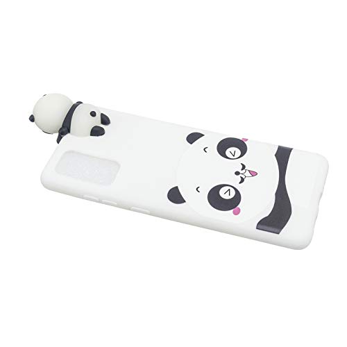 LCHDA for Samsung Galaxy S21 Plus 6.7 Inch Case, Super Cute 3D Cartoon Lovely Animals Painted Kawaii Funny Soft TPU Silicone Flexible Protective Back Phone Cover Skin for Teen Girls Boys - Shy Panda3