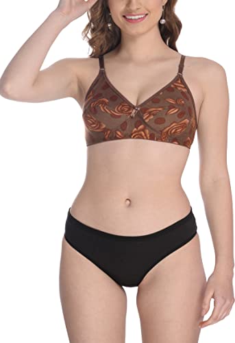 Image of StyFun Women Cotton Bra Panty Set for Women Lingerie Set Bra Panty Set Bra Panty Set for Women with Sexy Bra Panty Set for Women, See Main Image to Check How Many Sets You Will Get