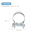 uxcell 25Pcs Fuel Line Pipe Hose Clamp Clip, 18-20mm Fuel Injection Hose Clamp Adjustable Pipe Hose Clip Tube Clamps for Plumbing Automotive and Industrial