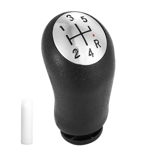 Lynqvor Pommeau de levier de vitesse manuel à 5 vitesses pour, Nero con Adattatore, Design Ergonomico per Cambi di Marcia Rapidi e Fluidi, ergonomisches Design, einfache Installation mit Adaptate