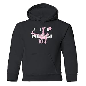 RIVEBELLA Miami Football AIR GOAT Soccer Legend Youth Hooded Sweatshirt