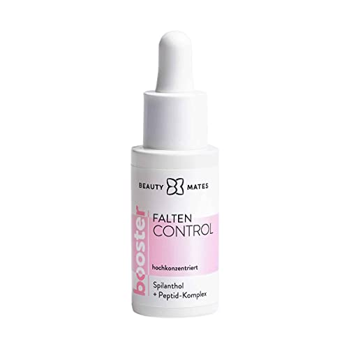 Falten Control Booster Serum by BEAUTYMATES, Anti Aging Serum gegen Falten und für glatte Haut, vegane Gesichtspflege hochkonzentriert, 20ml Cover