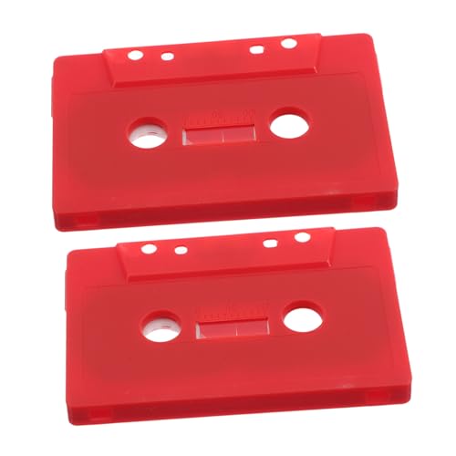 BESPORTBLE Audio Cassette Tape Decorations 2pcs Empty Cassette Tapes for Diy Music