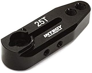 Integy RC Model C28145BLACK Billet Machined Alloy Servo Horn 25T for Futaba Type Servo (r=20, 24mm)