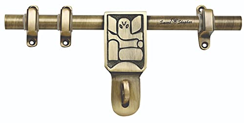 Image of Smart Shophar Brass Keez Ganesha Aldrop 10 Inches Antique Pack of 1 / Single and Double Door Kits /Fancy Aldrop for Door Fittings /Aldrop Lock Sets, Door Latches, and Door Accessories