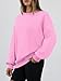 Trendy Queen Sweatshirts for Women Hoodies Oversized Crewneck Tops Sweaters Comfy Fall Winter Outfits Clothes 2026 Fashion Pink S