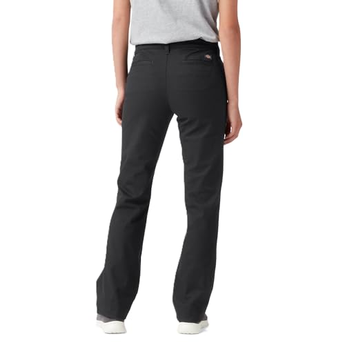 Dickies Women's Slim Bootcut Twill Pants, Rinsed Black, 30 RG - image 2