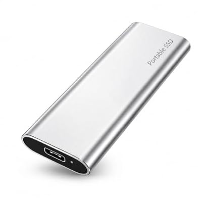 Portable SSD External Hard Drive1TB, Ultra Slim External HDD Store USB 3.0 Type-C External Solid State Drive for Creators, Gaming, Compatible with Mac, PC, Phone