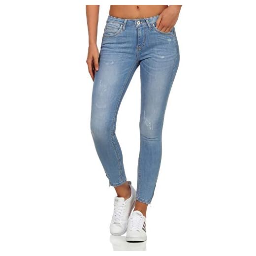 ONLY Damen Jeans Kendell 15170824 Light Blue Denim 27/30