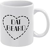 SKDIFE Boyfriend Coffee Mugs Dat Beard Funny Valentine'S Day Coffee Lovers Cup, Funny Coffee Mug 11 Ounce Tea For Men & Women