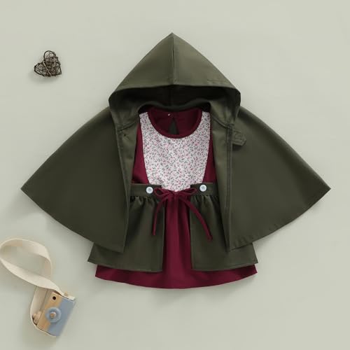 Disfraz infantil niña bebé Halloween vestido medieval rojo miniatura 4