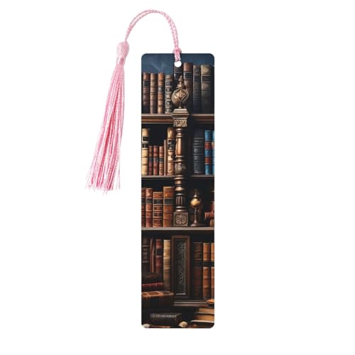 木製しおり メンズ レディース ハンドメイド しおり 飾り房付き ヴィンテージ 木製 ブックマーク 本棚に書籍 木製吊り下げタグ 読書ページマーカー 本好き向け