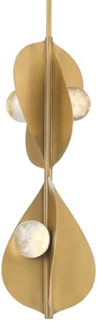 Minka Lavery 3976-732-L Pod 9" Wide Multi Light Pendant - Legacy Brass with Faux Cloud Glass