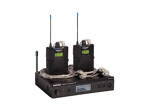 Shure PSM300 P3TRA215TWP Pro ワイヤレスインイヤーパーソナルモニターシステム SE215-CLイヤホン付き ツインパック - H20バンド