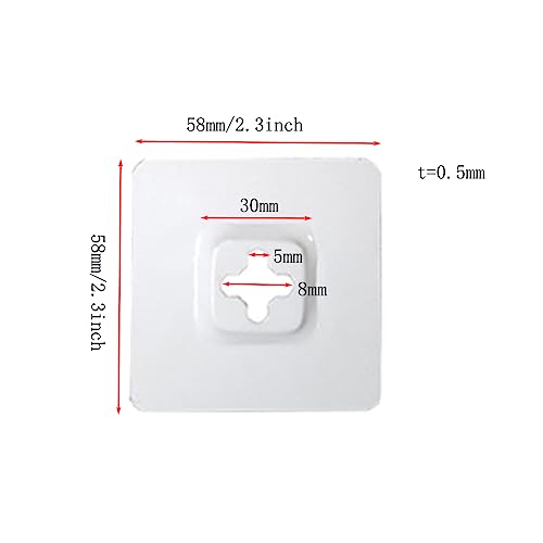 Image of Metal Picture Hanger Mirror Picture Frames Hanger Interlocking Wall Mounted Photo Frame Hook Connector for Furniture Frame Photo Painting Hanging Large Picture Display Art Gallery (60x60mm)