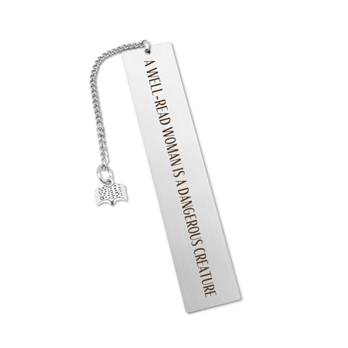 Marque-page amusant en acier inoxydable « Dangerous Creature » pour amateurs de livres