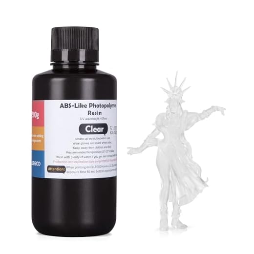 ELEGOO ABS-Like Impresora 3D Resina Rápida LCD UV 405nm para LCD Impresora 3D 500g Fotopolímero Resina Translúcido