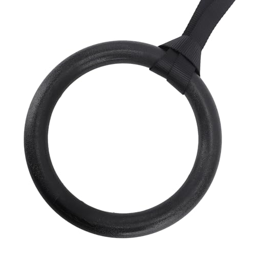 Anillas de ejercicio negras de ABS con agarre seguro ajustable miniatura 3
