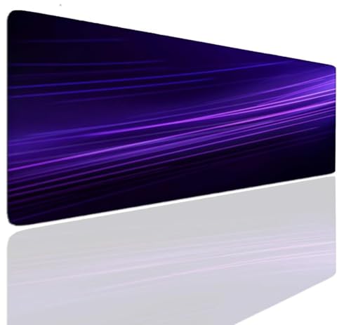 Gaming Mauspad XXL Mousepad 60x30x0.4cm, Gaming Schreibtischunterlage Purple Mauspad Groß Desk Mat Vernähte Kanten, Mouse Pad Mat Anti-Rutsch, Mauspads Verbessert Präzision und Geschwindigkei S-908