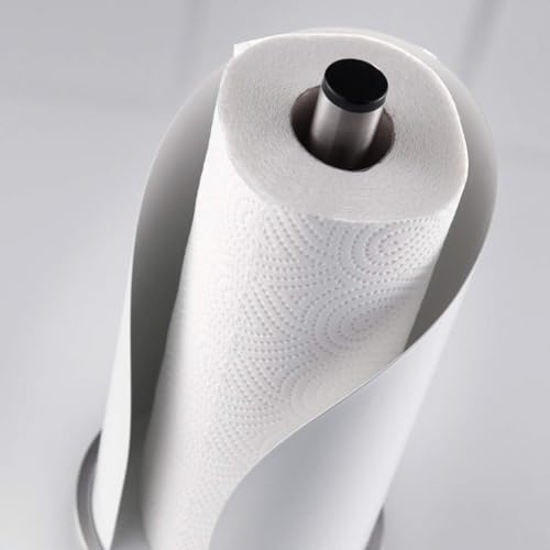 Portarrollos Wesco de acero inoxidable y chapa lacada con base ultra estable 3