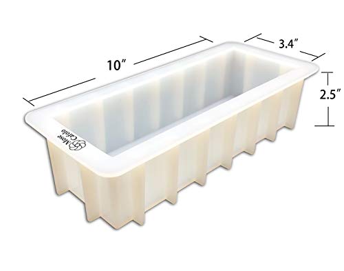Mose Cafolo Loaf Soap Silicone Mold 10'' Rectangle White Mould Diy Handmade Swirl Making Tool #TOP2