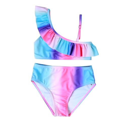 Conjunto de bikini para niña, traje de baño de 2 piezas, parte superior de bikini y bañador de verano, traje de baño, traje de baño para piscina, playa, Multicolor-R, 6 meses