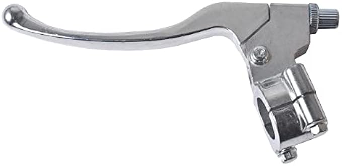 Silver Left Brake Handle Clutch Lever Perch for 98cc 196cc 6.5HP 5.5hp Coleman CT200U BT200X Trail 200 CC100X CT100U Baja Motovox Mini Bike Motorsports SSR125 CRF XR 70 80 XR200 Yamaha Pit Dirt Bike