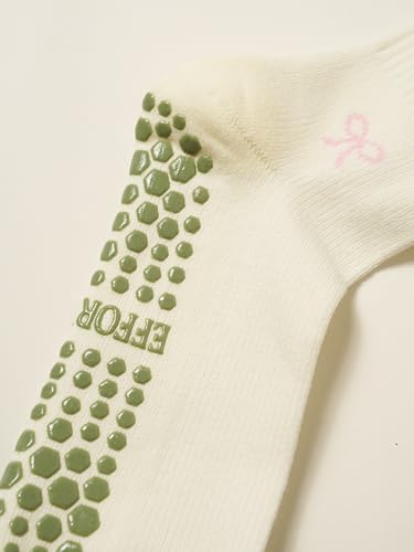 Image of Shapes Studio Half Calf Grip Socks, Cute Fruit Pilates Socks, Ruffle Socks, Non-Slip for Barre Yoga