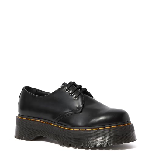Image of Dr. Martens Womens 1461 Quad Smooth Leather Platform Shoes